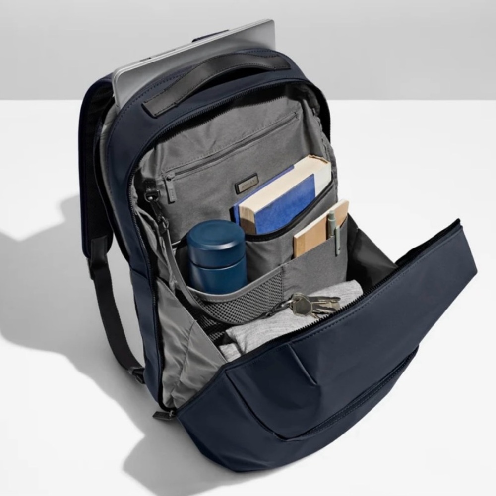AWAY The Everywhere Zip Backpack. Navy Blue. Unisex.  Brand new & never used.